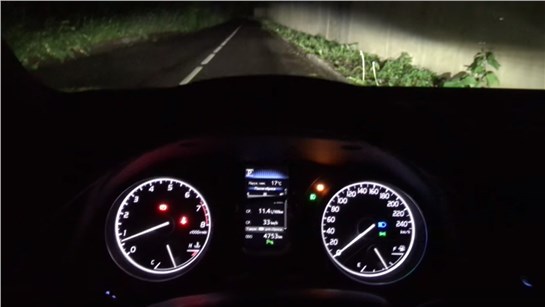Анонс видео-теста Ночной обзор Toyota Camry 2018 XV70
