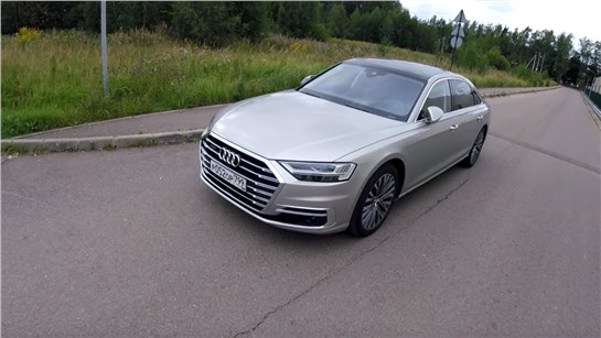 Анонс видео-теста Взял Audi A8L - летайте кольцами