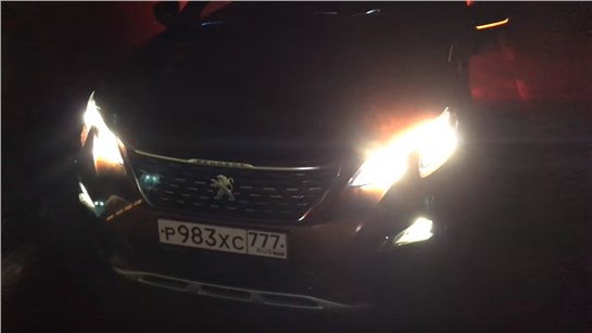 Анонс видео-теста Ночной обзор Peugeot 3008 - вот это свет!