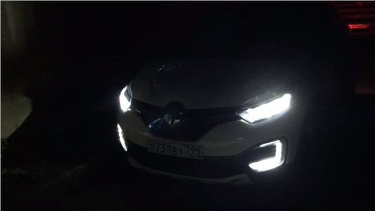 Анонс видео-теста Как светит Renault Kaptur Extreme с LED - оптикой?