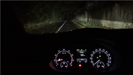 Анонс видео-теста Ночной обзор Skoda Octavia - новая оптика рулит