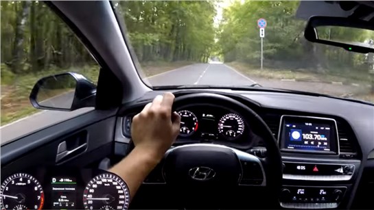 Анонс видео-теста Hyundai Sonata - мелодия разгона от 0 до 100