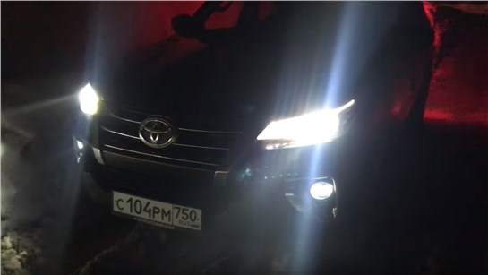Анонс видео-теста Ночной обзор Toyota Fortuner