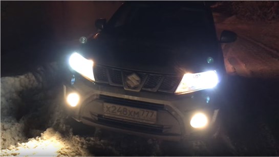 Анонс видео-теста Ночной обзор Suzuki Vitara