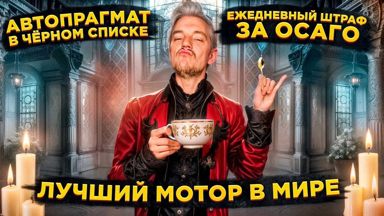 Анонс видео-теста ЛУЧШИЙ мотор В МИРЕ | Автопрагмат в ЧЁРНОМ СПИСКЕ | ЕЖЕДНЕВНЫЙ ШТРАФ за ОСАГО
