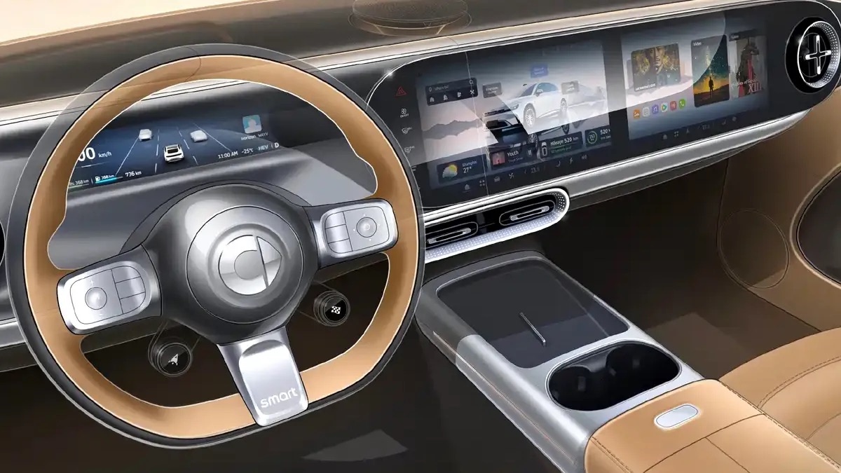 Анонс тест-драйва Smart показала салон лифтбека #6