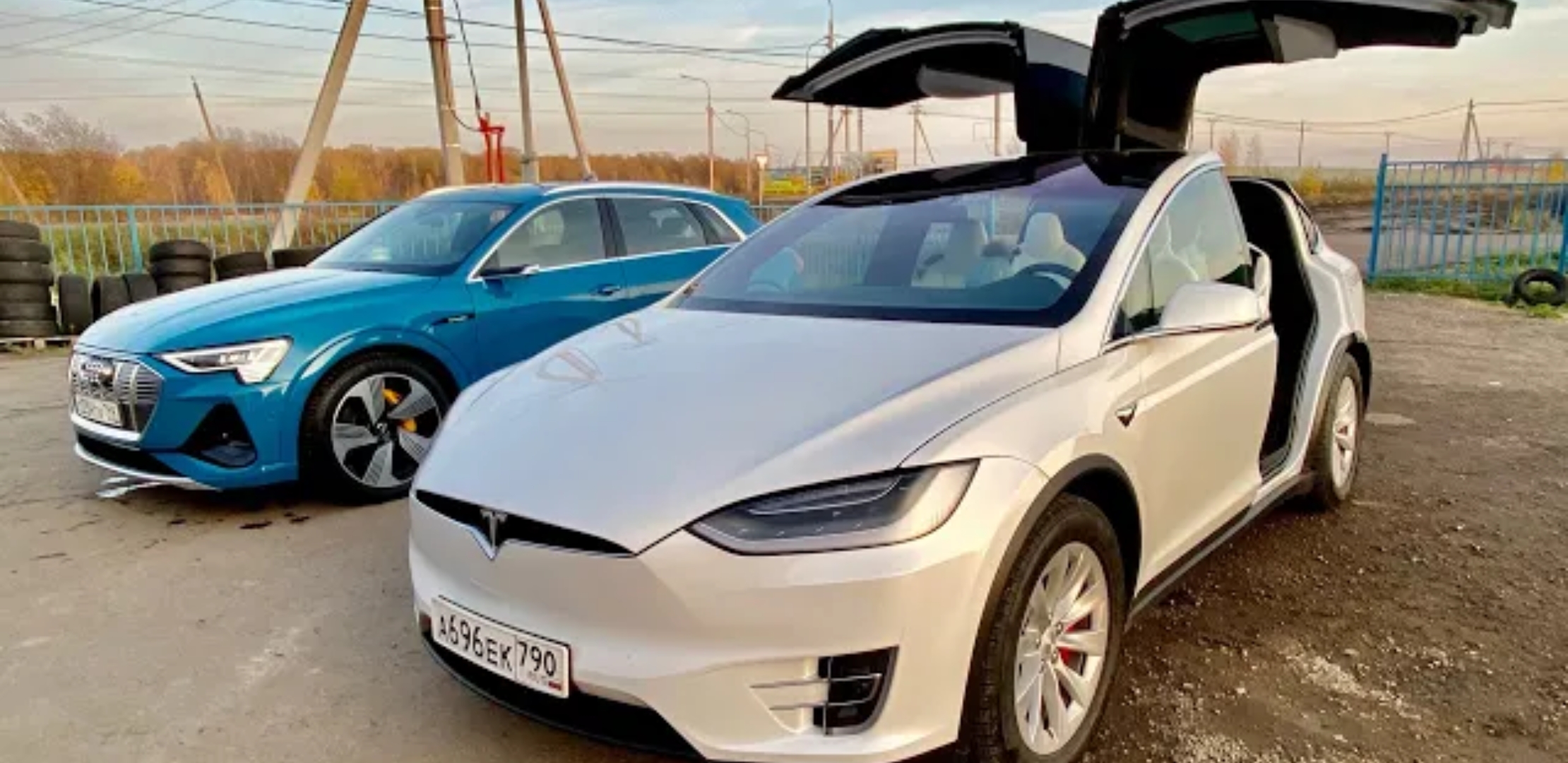 Анонс видео-теста Почему это ЛУЧШАЯ МАШИНА. Моя мечта Tesla Model X vs Audi E-tron