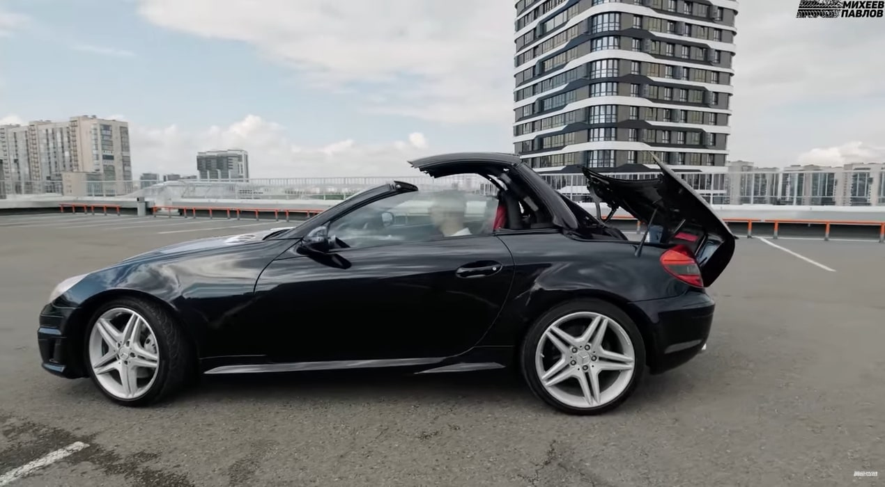 Анонс видео-теста Крышесносный кабриолет Mercedes SLK!