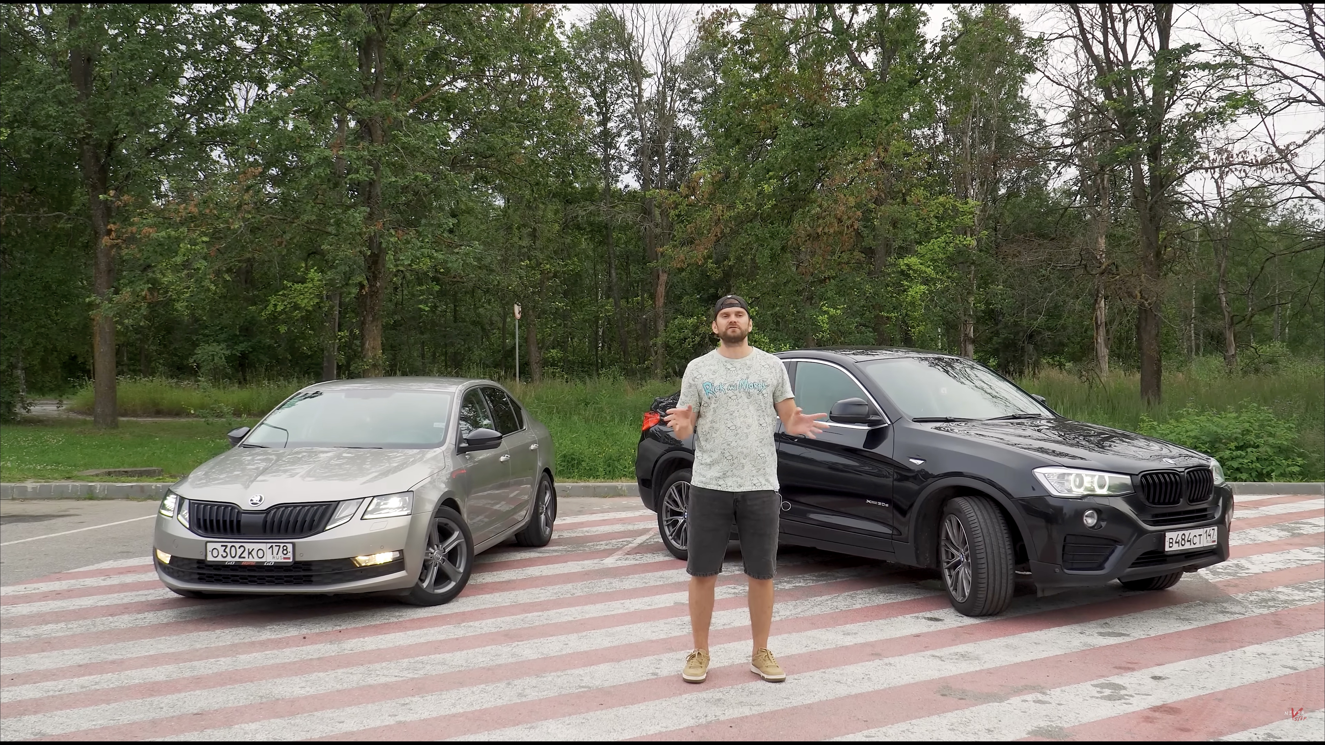 Анонс видео-теста BMW x4 3.0d 330hp VS Skoda Octavia APR 260+ МКПП