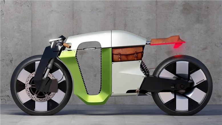 Skoda представила футуристичный концепт-байк в честь мотоцикла 1899 года