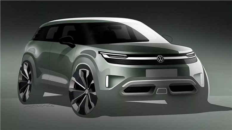 Volkswagen показал рендеры своего нового недорогого электрокроссовера