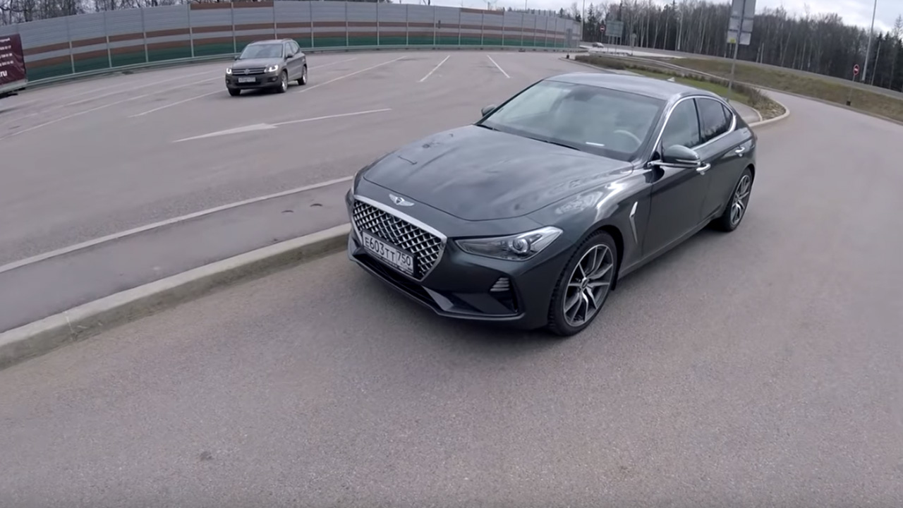 Анонс видео-теста Взял Genesis G70 - теснее Гранты!