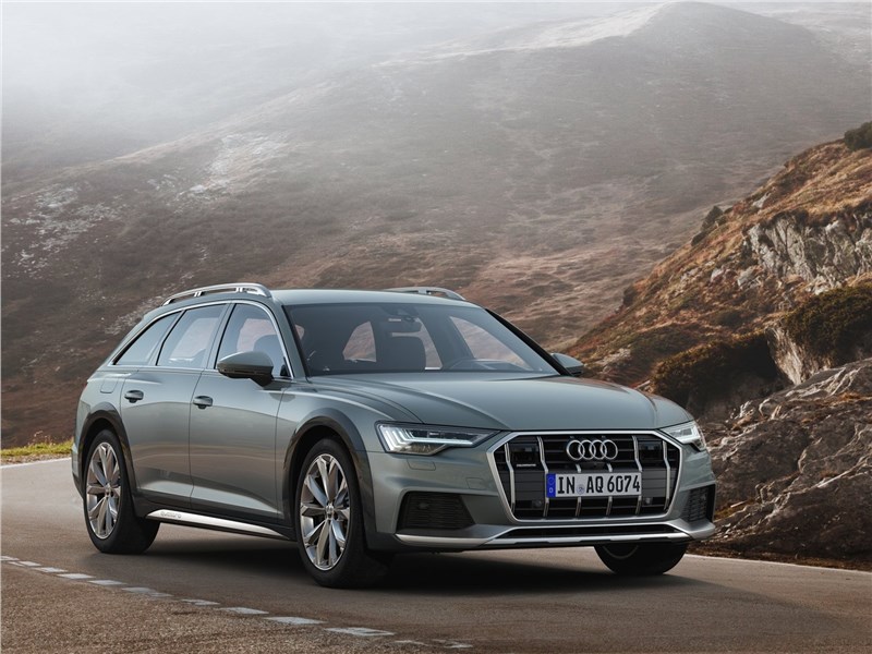 Audi A6 allroad quattro 2020 вид спереди