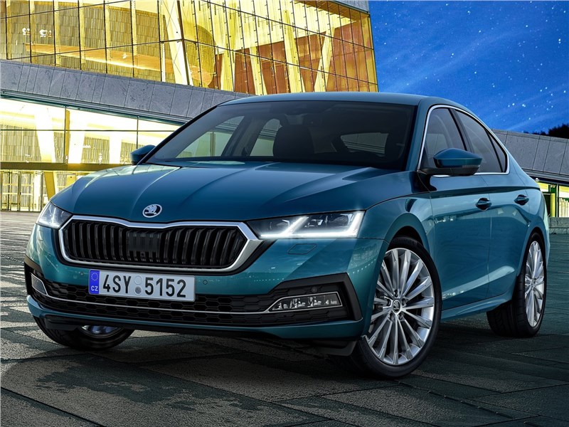 Skoda Octavia 2020 вид спереди