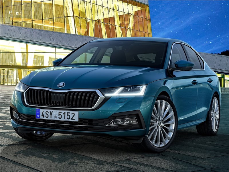 Skoda Octavia 2020 вид спереди