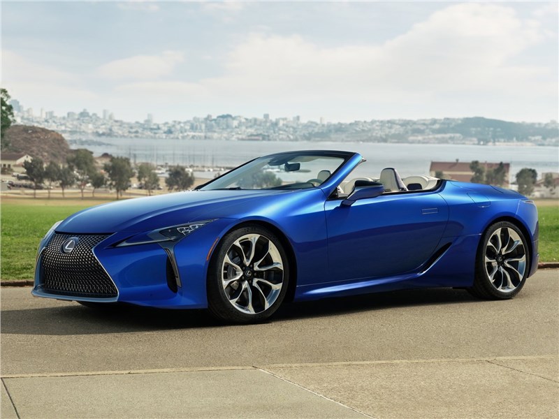 Lexus LC 500 Convertible 2021 вид спереди