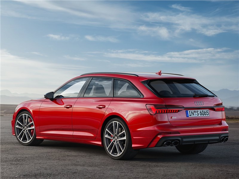 Audi S6 Avant TDI 2020 вид сзади