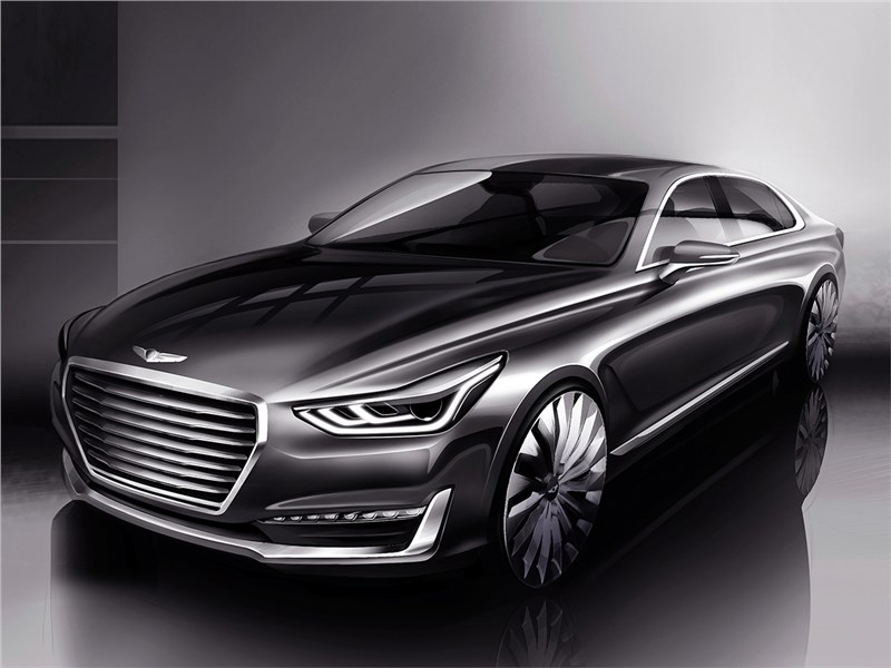 Hyundai Genesis G90 Concept 2015 Прыжок в премиум