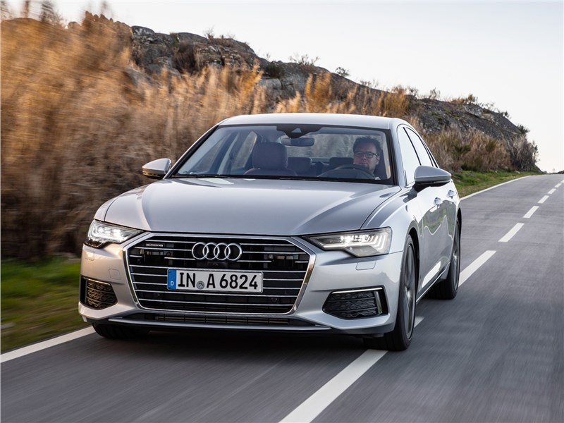 Audi A6 2019 вид спереди