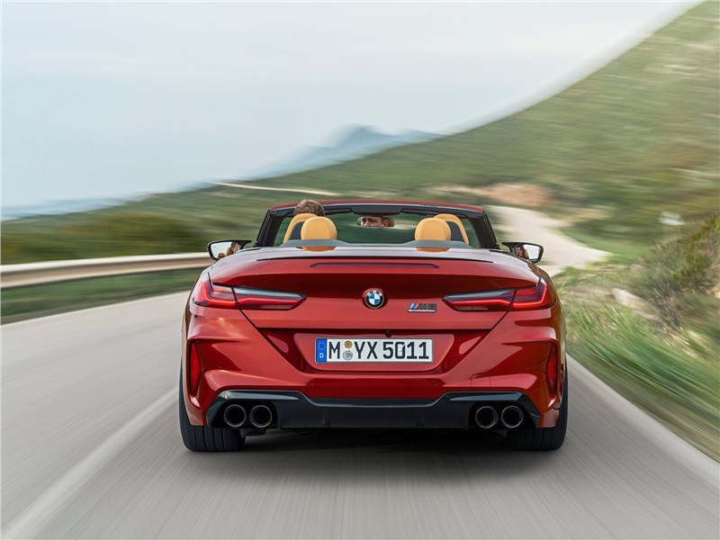 BMW M8 Competition Convertible 2020 вид сзади