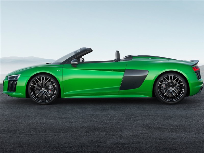 Audi R8 Spyder 2018 вид сбоку