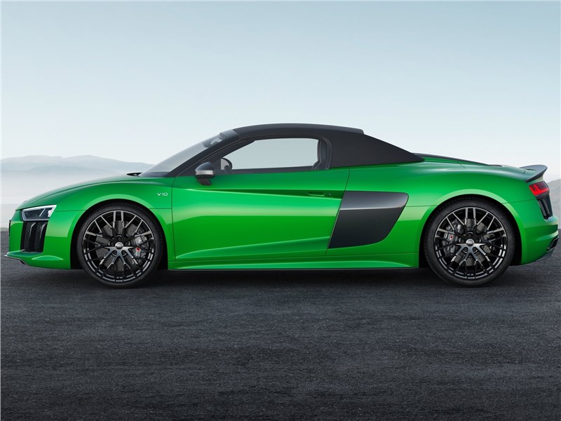 Audi R8 Spyder 2018 вид сбоку