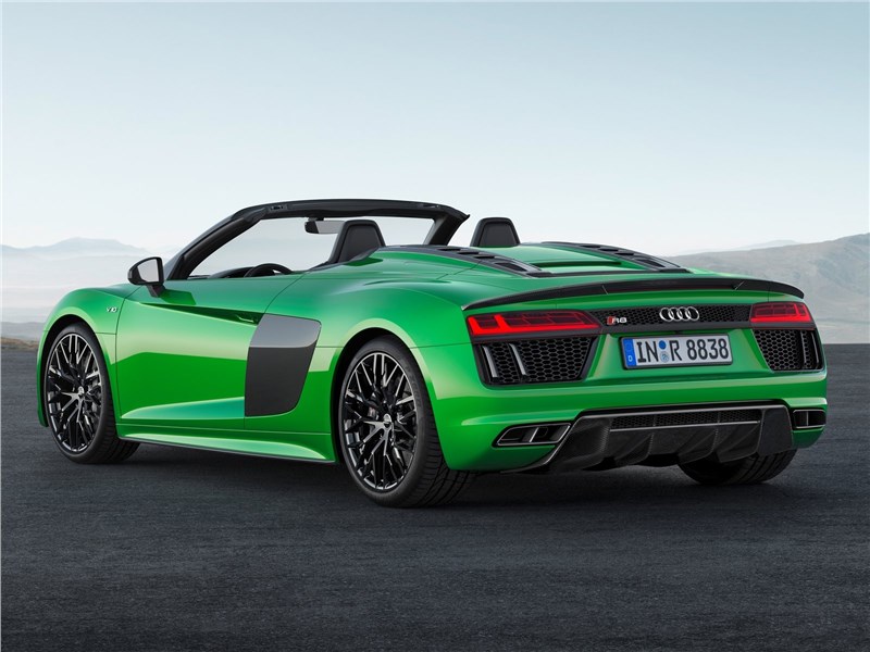 Audi R8 Spyder 2018 вид сзади