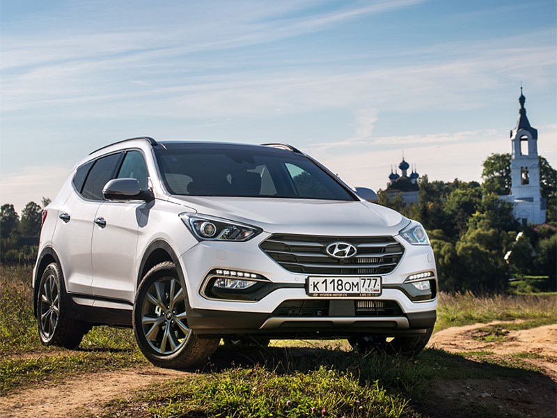 Hyundai Santa Fe 2015 вид спереди