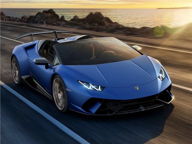 Lamborghini Huracan Performante Spyder 2019 вид спереди