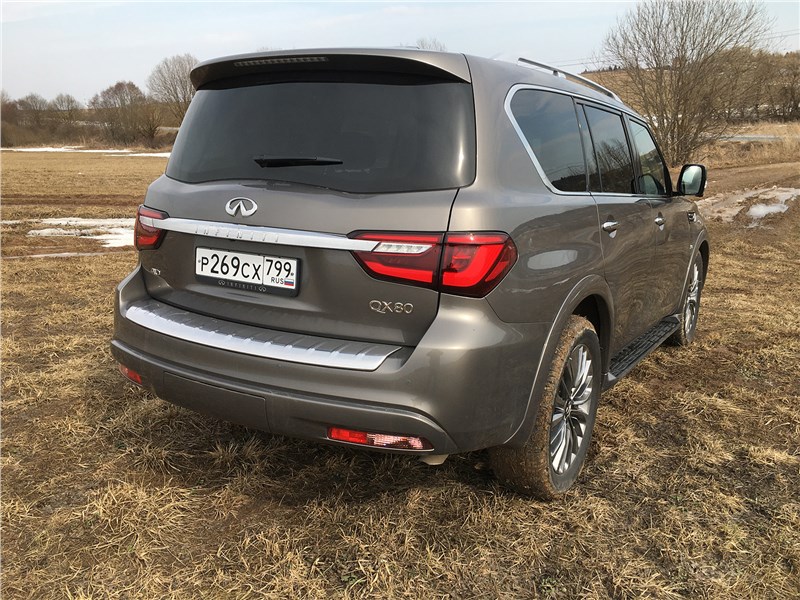 Infiniti QX80 (2021) вид сзади