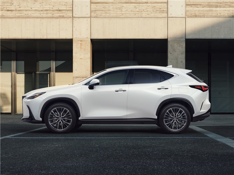 Lexus NX (2022) вид сбоку