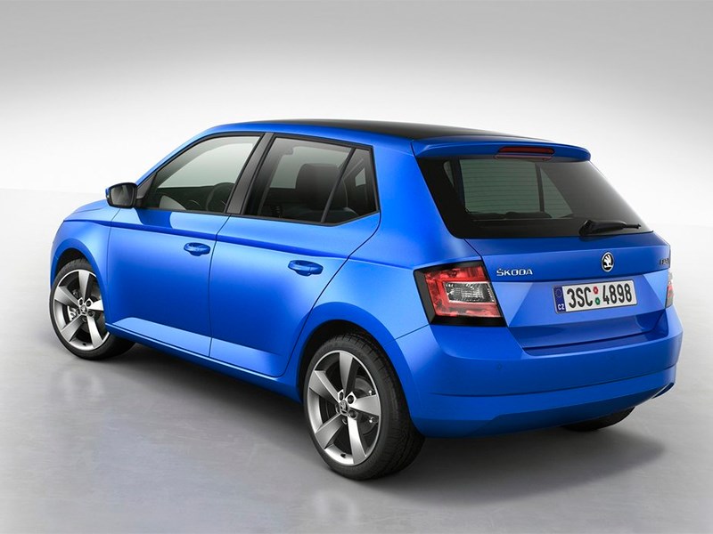 Skoda Fabia 2015 вид сзади