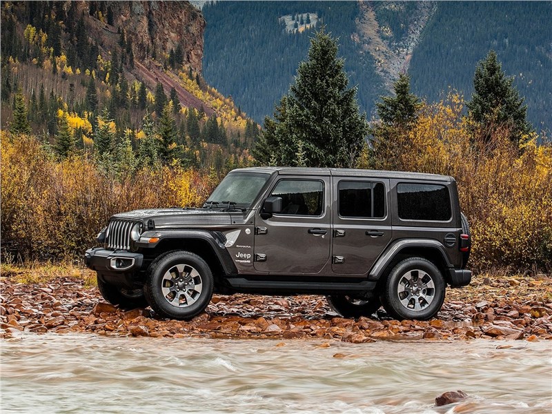 Jeep Wrangler Unlimited 2018 вид сбоку