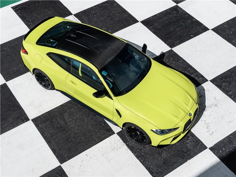 BMW M4 Coupe Competition (2021) вид сверху