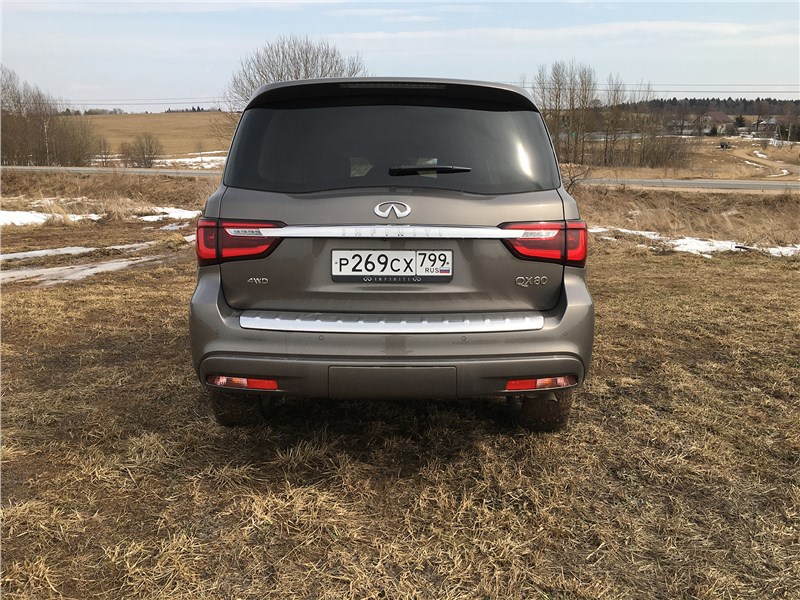 Infiniti QX80 (2021) вид сзади