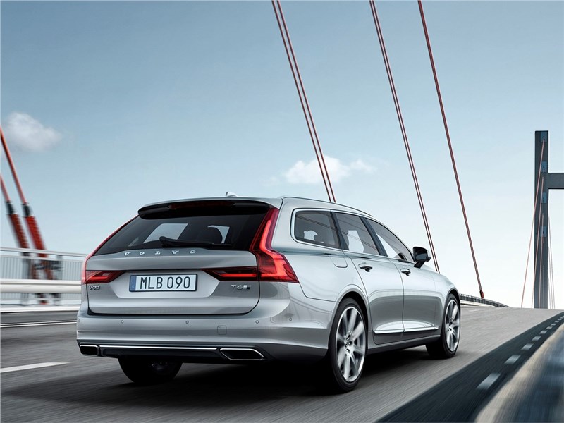 Volvo V90 Estate 2017 вид сзади