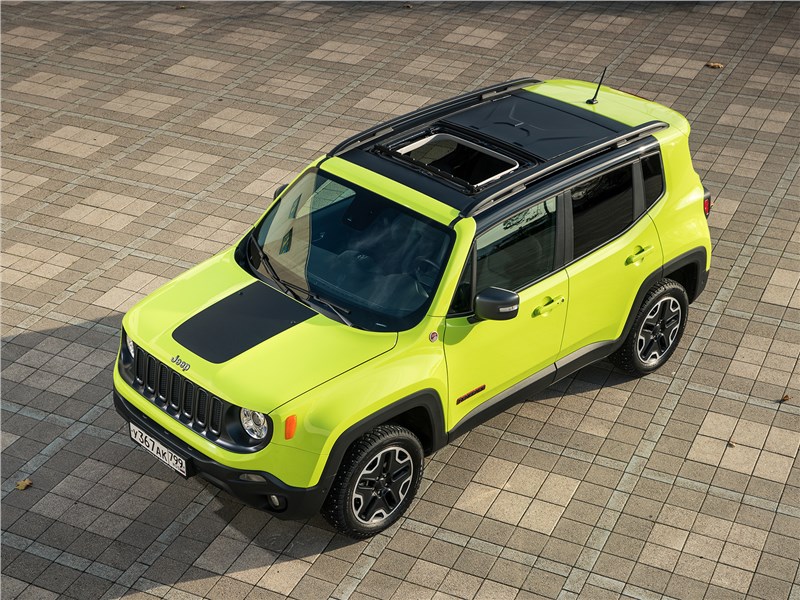 Jeep Renegade Trailhawk 2015 вид сверху