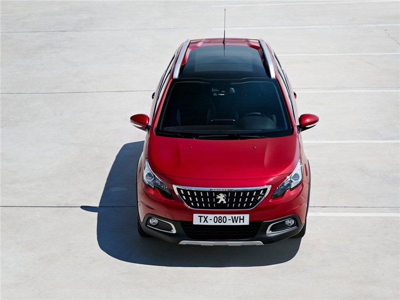 Peugeot 2008 2017 вид сверху