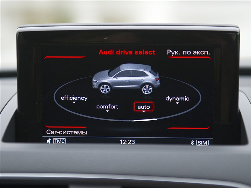 Audi Q3 2015 дисплей