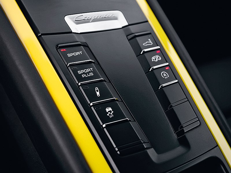 Porsche Cayman 2013 кнопки управления режимами