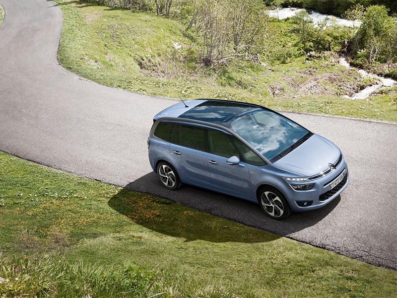 Citroen Grand C4 Picasso 2014 вид сверху