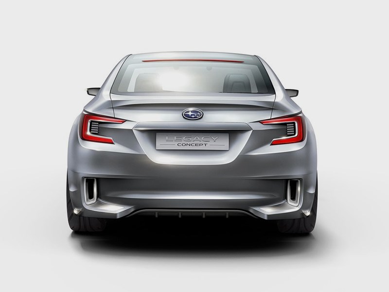 Subaru Legacy concept 2013 вид сзади