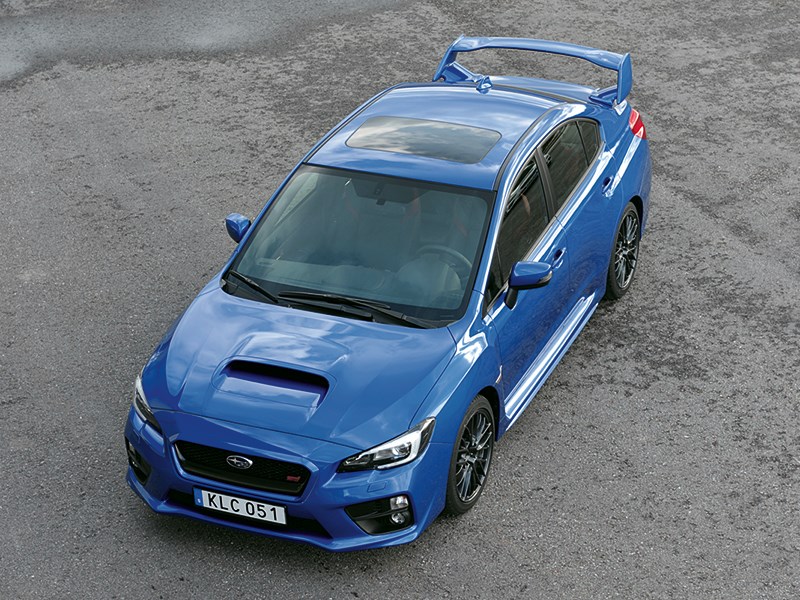 Subaru WRX STI 2014 вид сверху